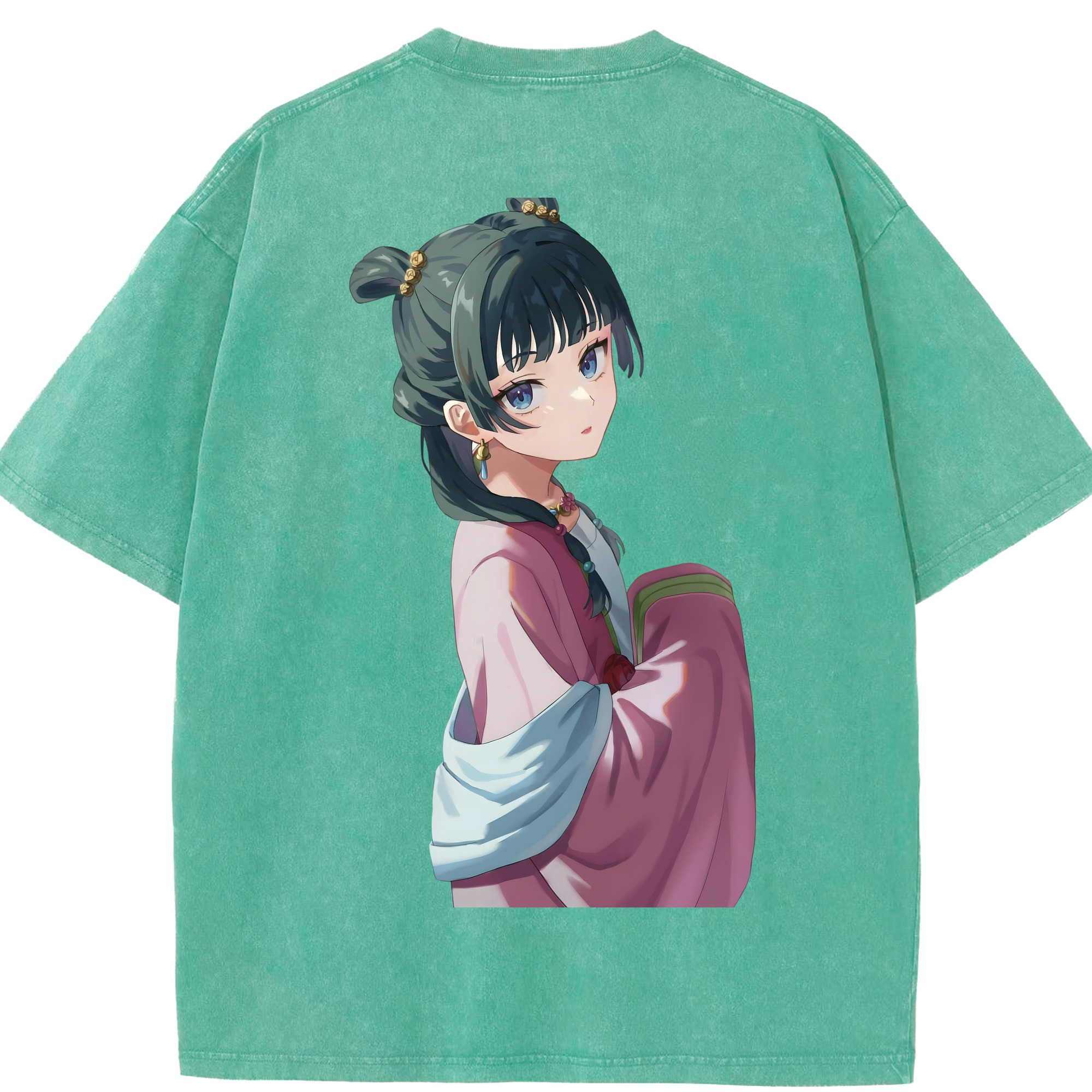 （画像用） 薬屋のひとりごと The Apothecary Diaries 綿100% ヴィンテージ風 半袖Tシャツ（背面プリント）